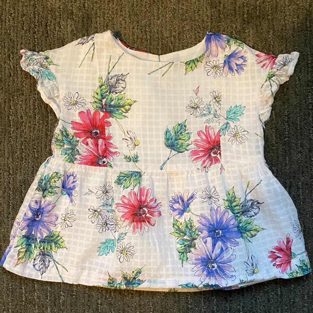 Gap Kids floral peplum top